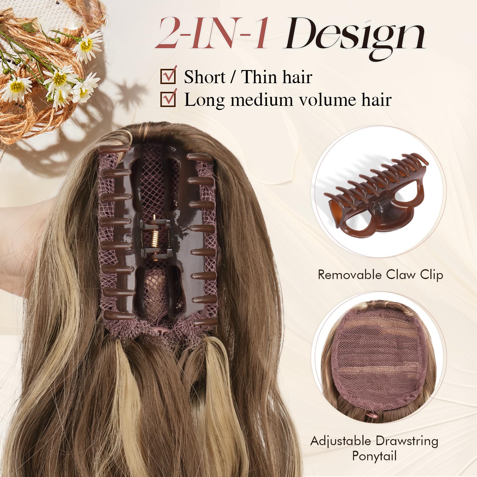 Zopfverlängerung – Honigblond 43 cm