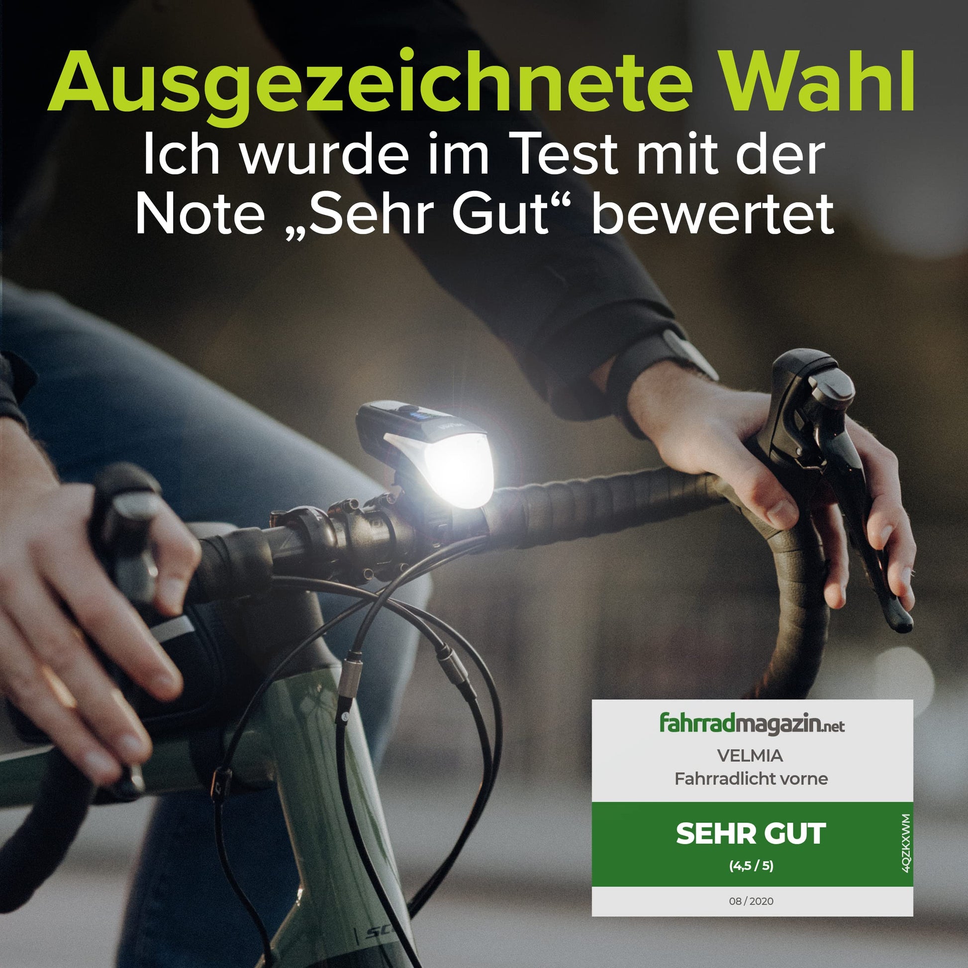 VELMIA Fahrradfrontlicht