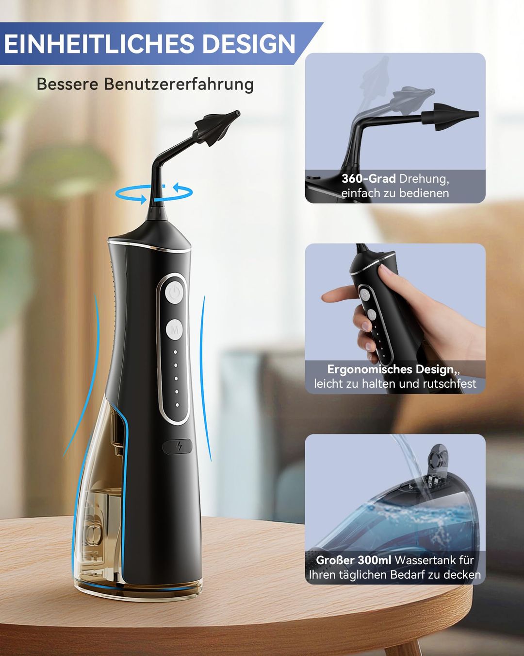 Elektrischer Ohrenschmalzentferner – IPX7 Wasserdicht