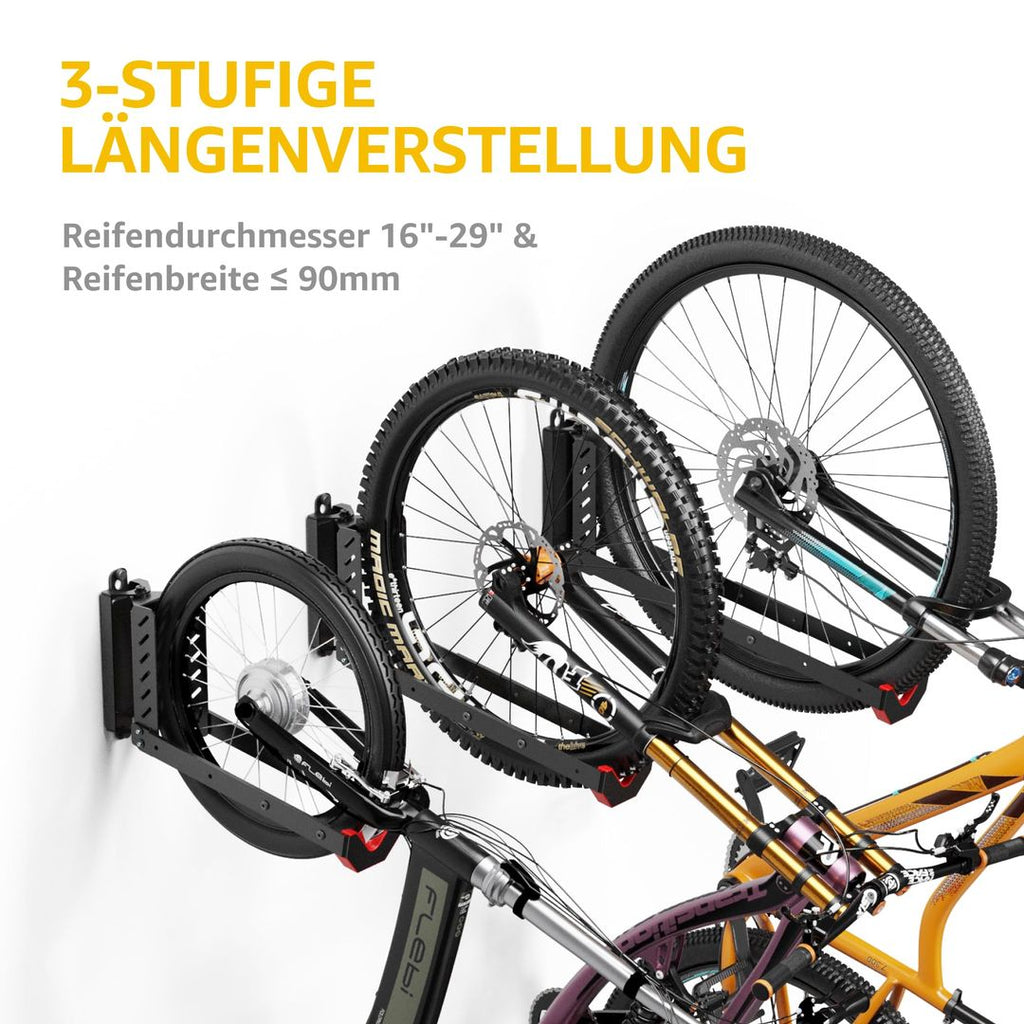 Schwenkbare Fahrrad-Wandhalterung bis 35 kg