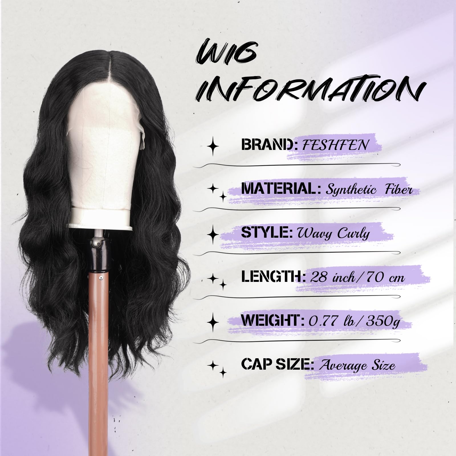 Lace Front Perücke  70cm