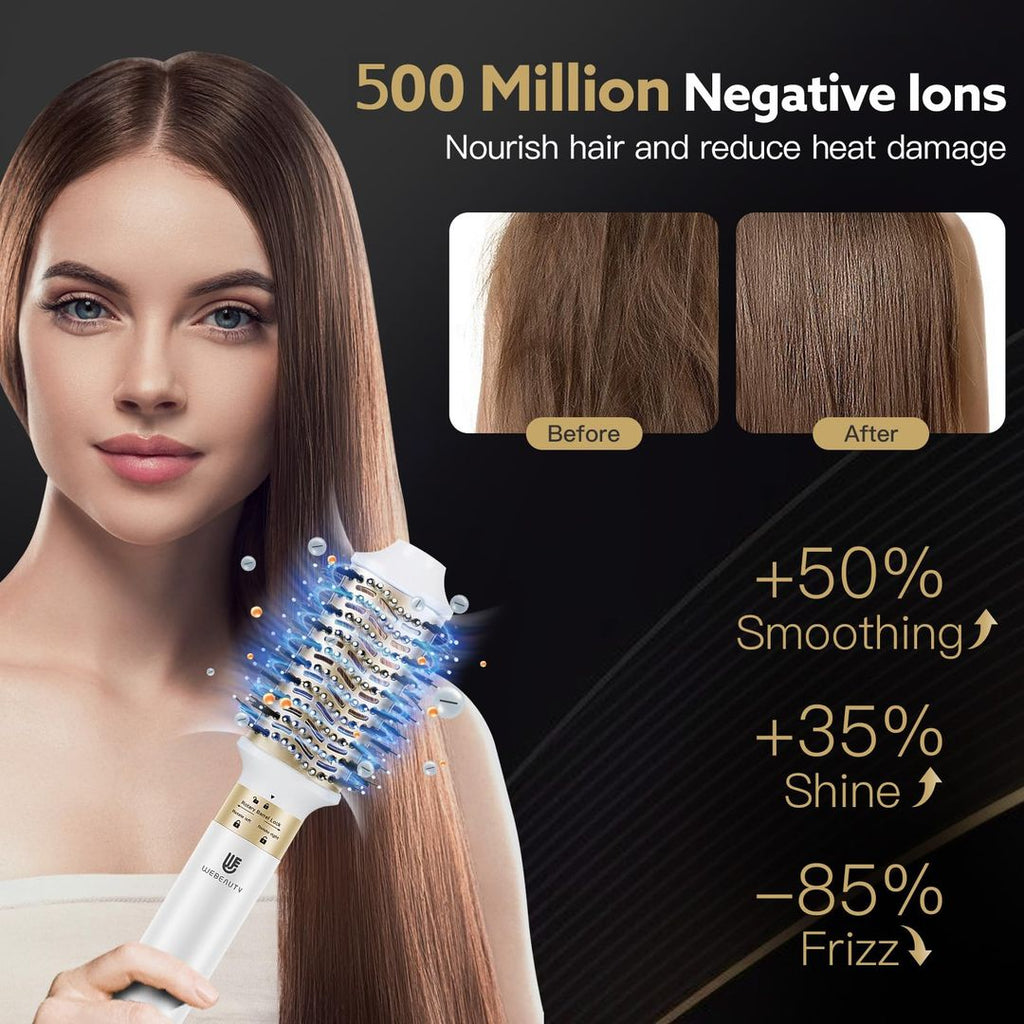 6-in-1 Haartrockner und Styler mit Ionenfunktion, 1400 W, Weiß