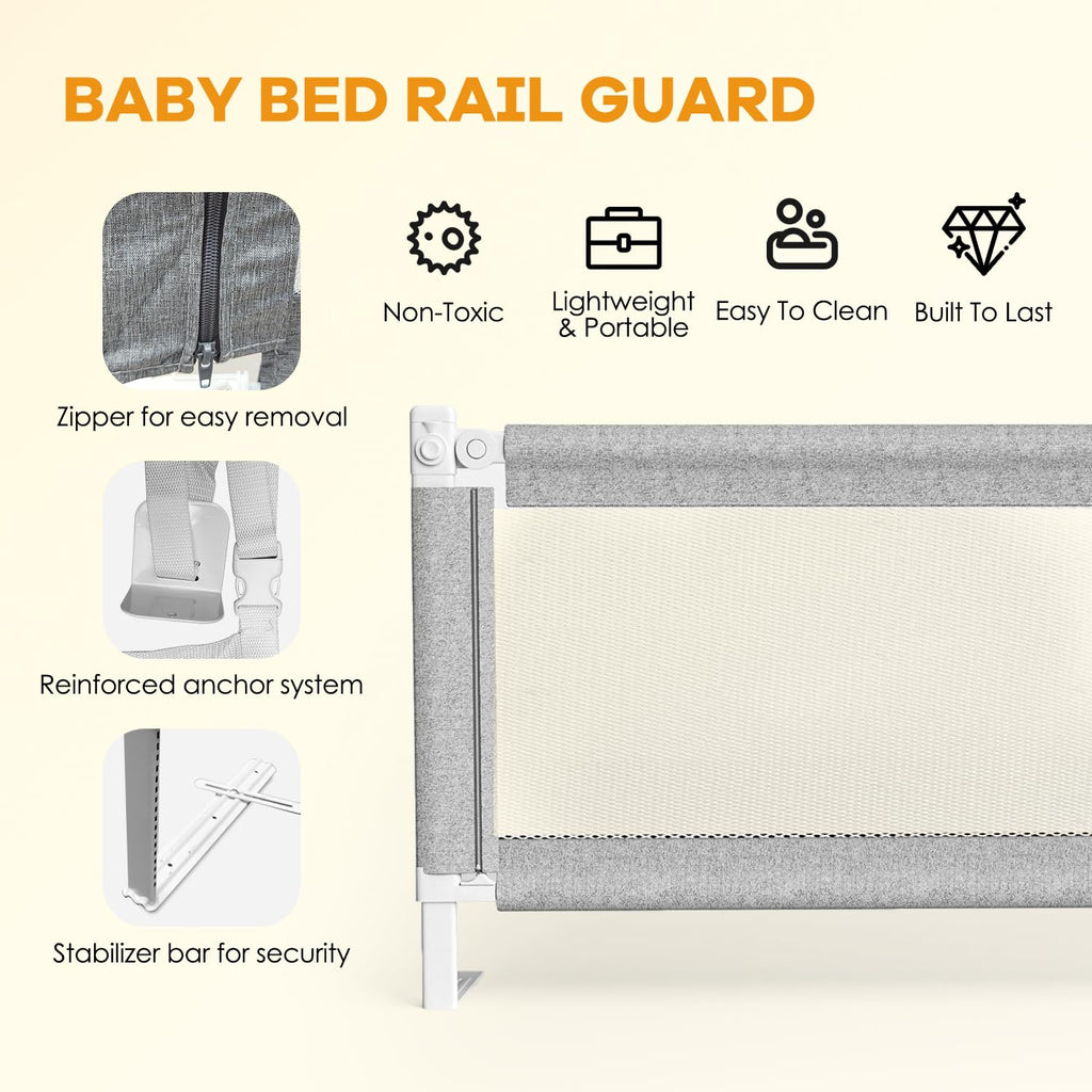 IKARE парапет за легло, детски парапет за вертикално повдигане