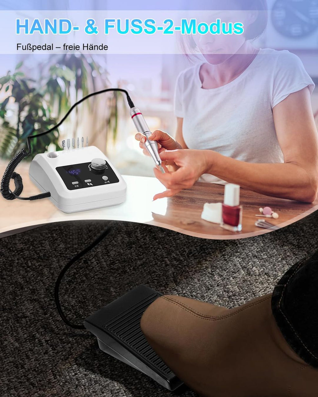 Elektrische Nagelfräse Profi – 45.000 U/min