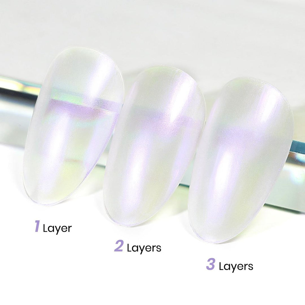 Nagellack Holografischer Glitzer – Regenbogen, Schnell Trocknend, Langanhaltend, Starterset