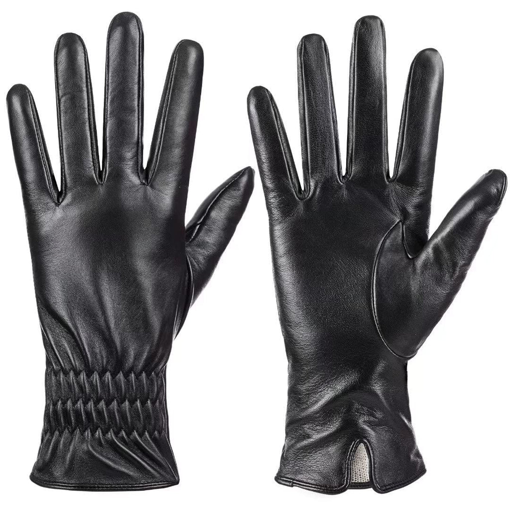 Damen Schafsleder Touchscreen Handschuhe