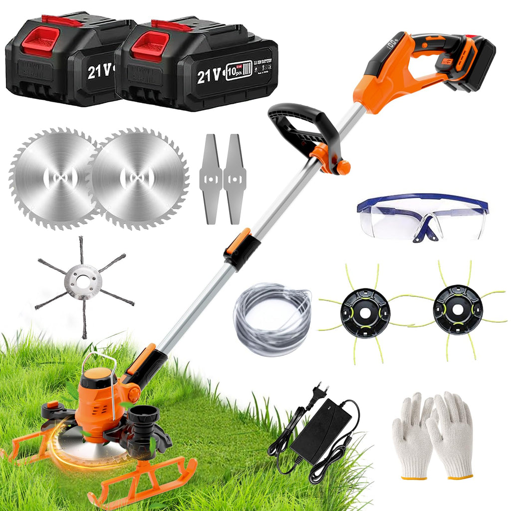 Тример за трева с батерия 21V 4.0Ah x2