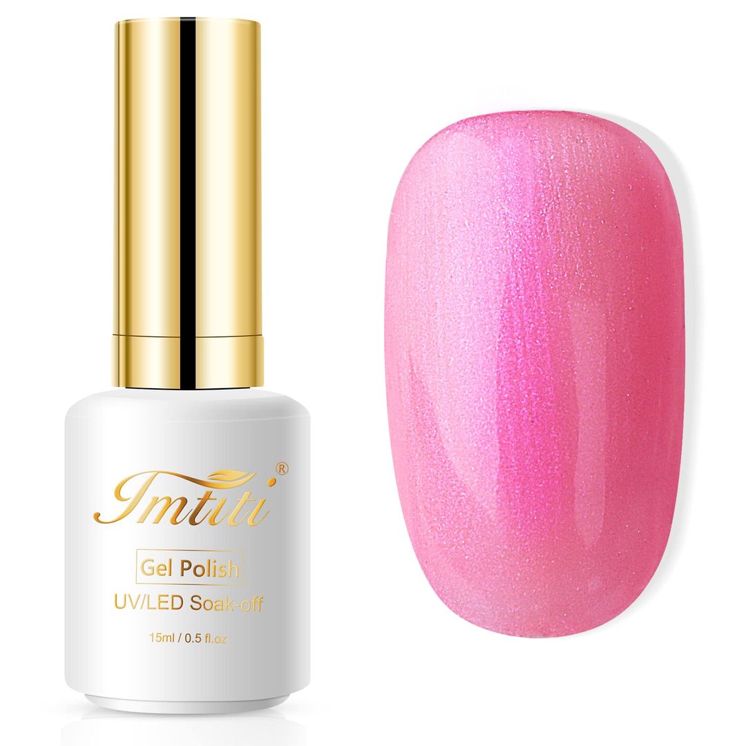Glitzer-Gel-Nagellack – 15 ml -  Glitter Pearl Pink
