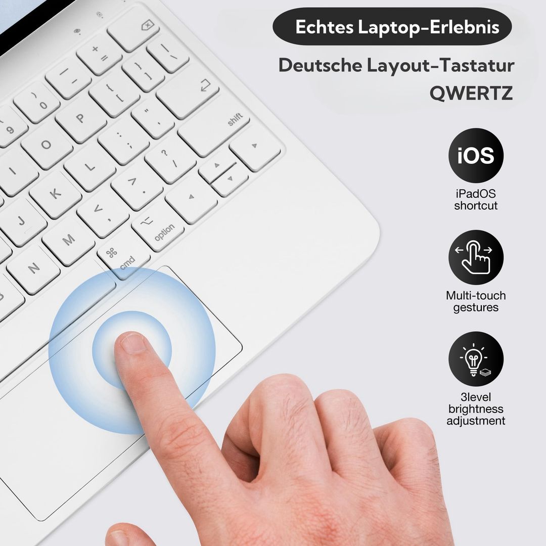 Magic Tastaturhülle für iPad Pro 12,9 Zoll – Weiß