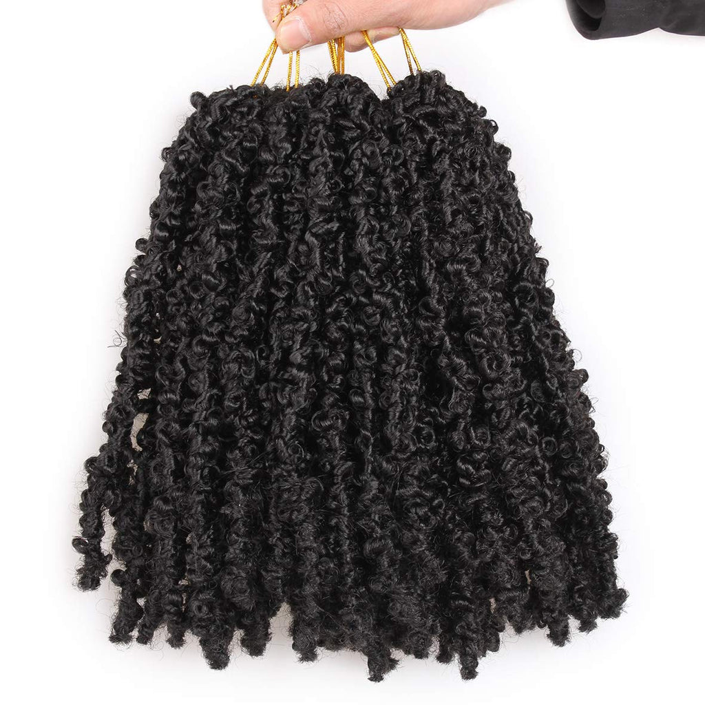 Leeven Butterfly Faux Locs – 12 Zoll, Synthetisches Häkelhaar, 1B#, 6 Packungen