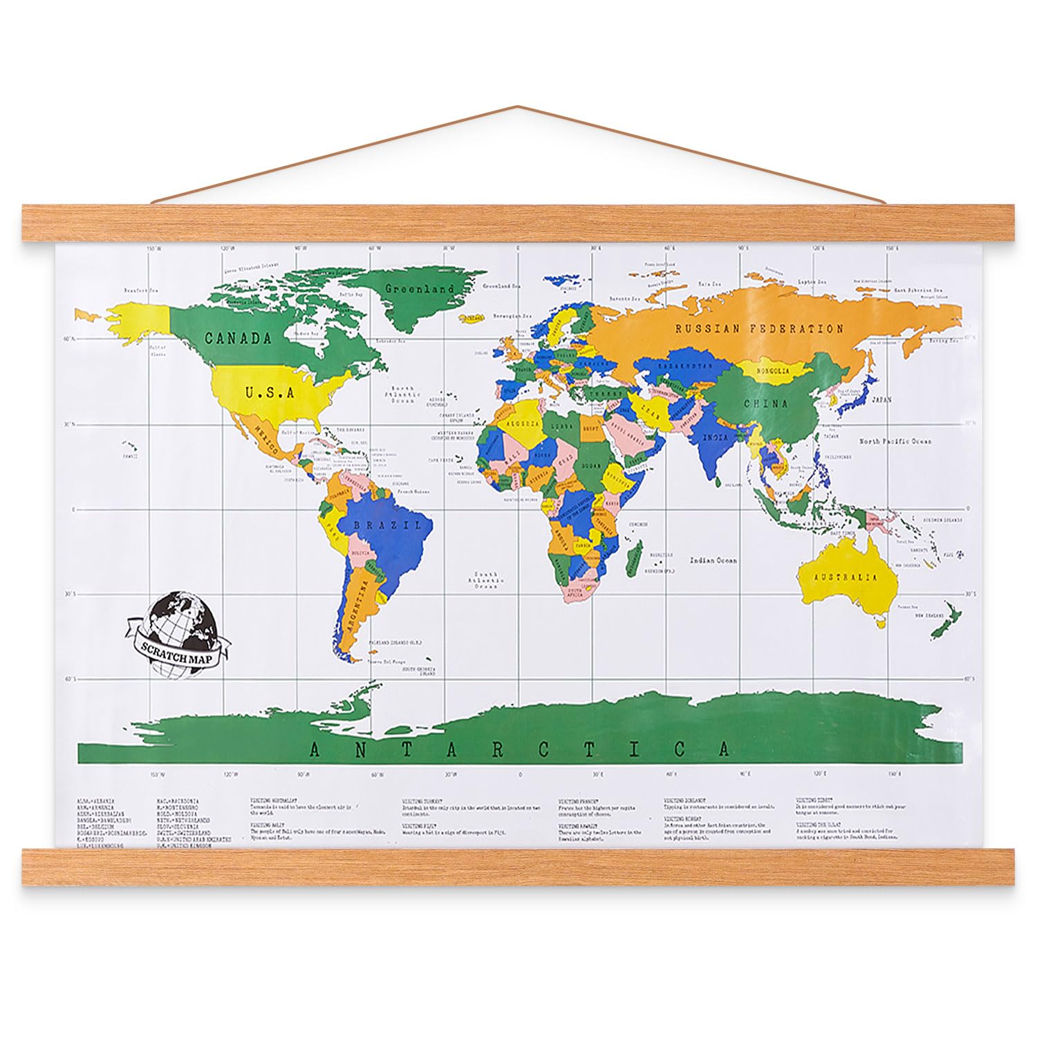Posterschiene, magnetisch,aus Holz