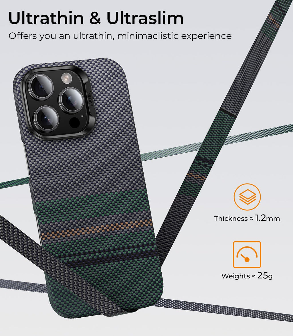 iPhone 16 Pro Hülle ultradünn aus Kevlar-Aramid Faser