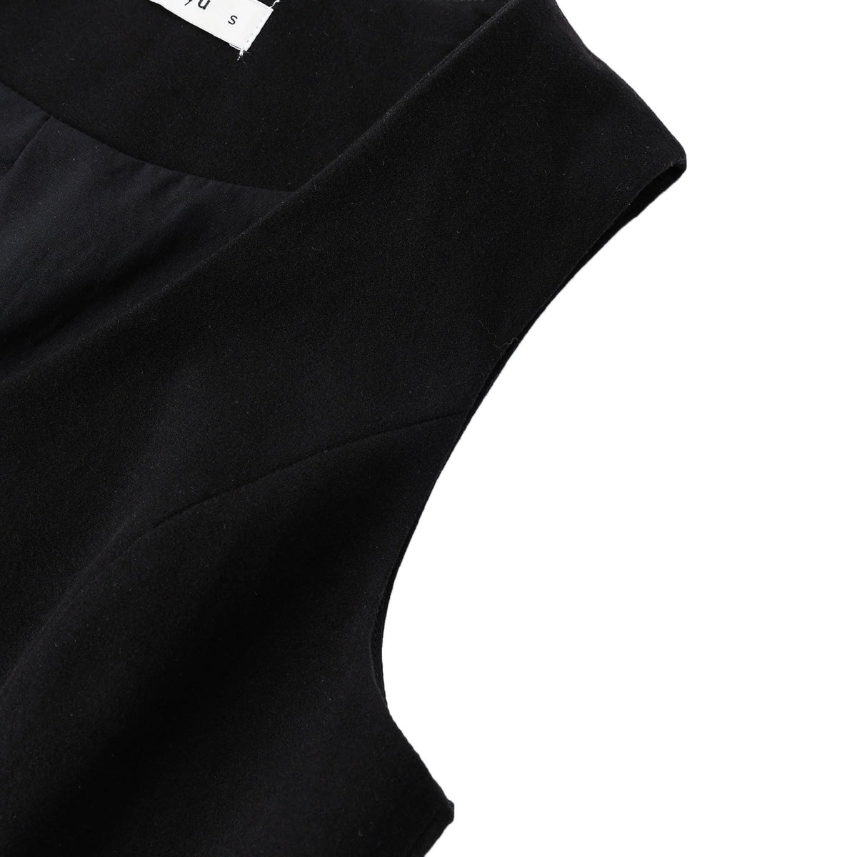 Damen-Wollweste mit V-Ausschnitt und Knöpfen, Slim Fit