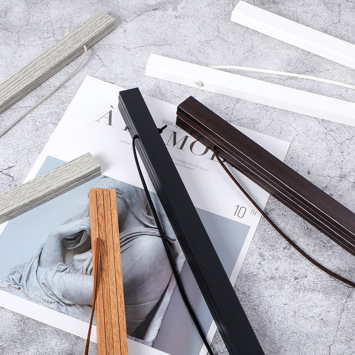 Posterschiene, magnetisch,aus Holz