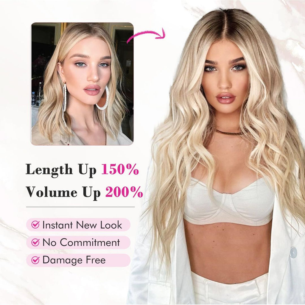 Clip-in-Haarverlängerungen, 60 cm