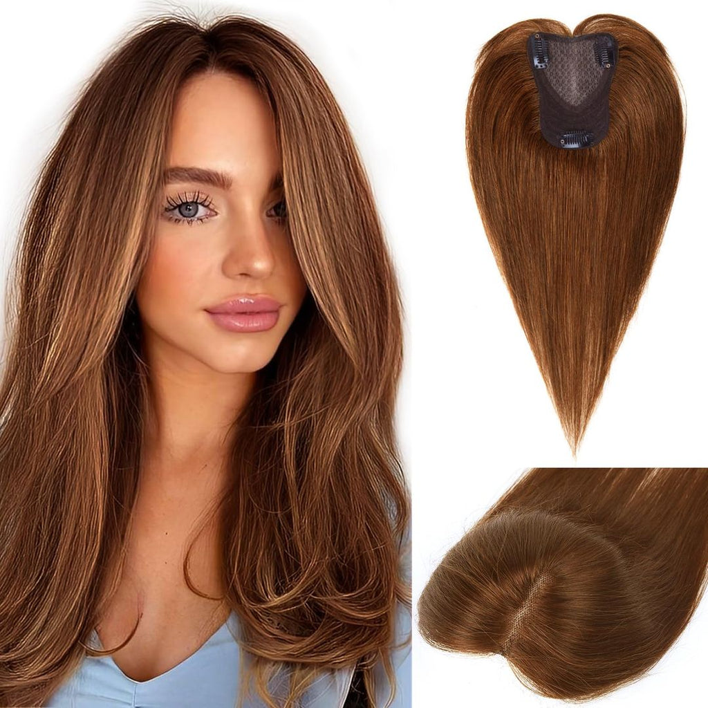 Haarstück 30 cm Blond mit Strähnen