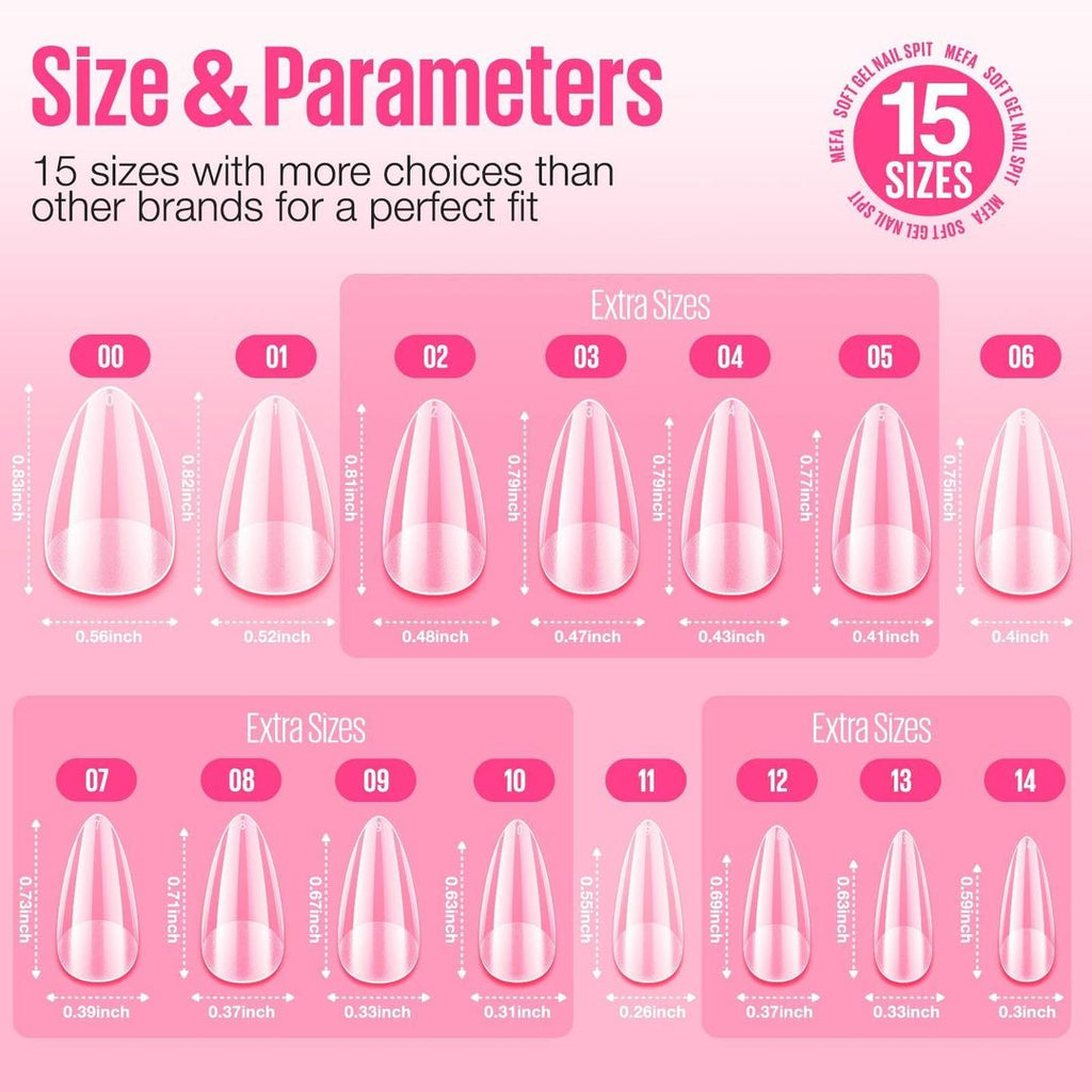 Nageltips-Set 600Stk