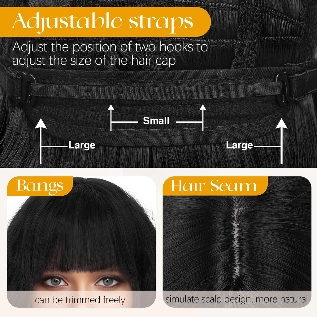 Bob Perücke mit Pony