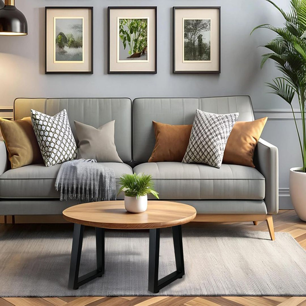 Verstellbare Metalltischbeine – Für Couchtisch, Schwarz, H 40 cm