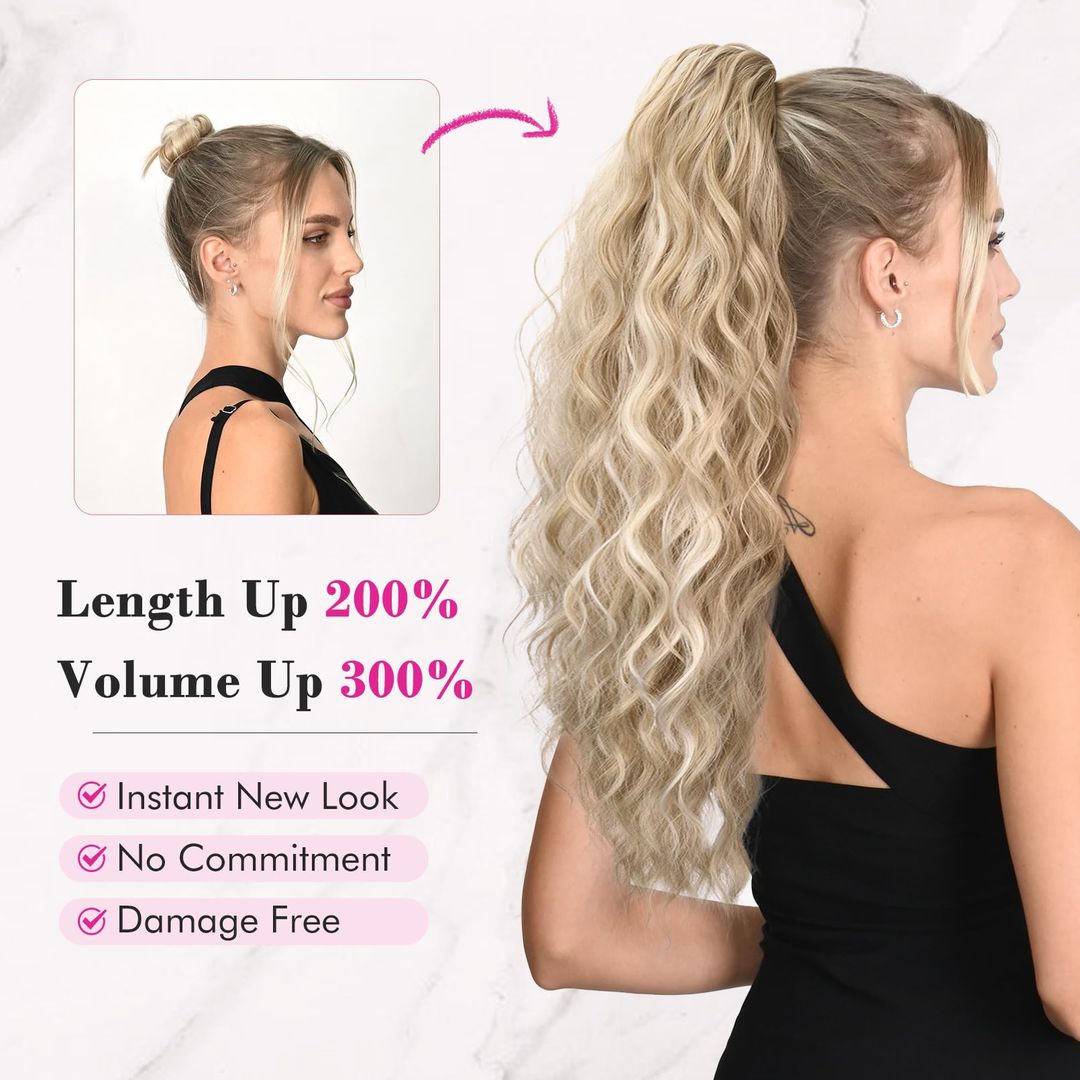 Pferdeschwanz Haarverlängerung 66 cm
