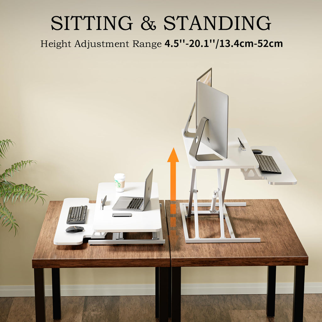 ERGOMAKER Steh-Sitz-Schreibtischaufsatz 101 x 40 cm