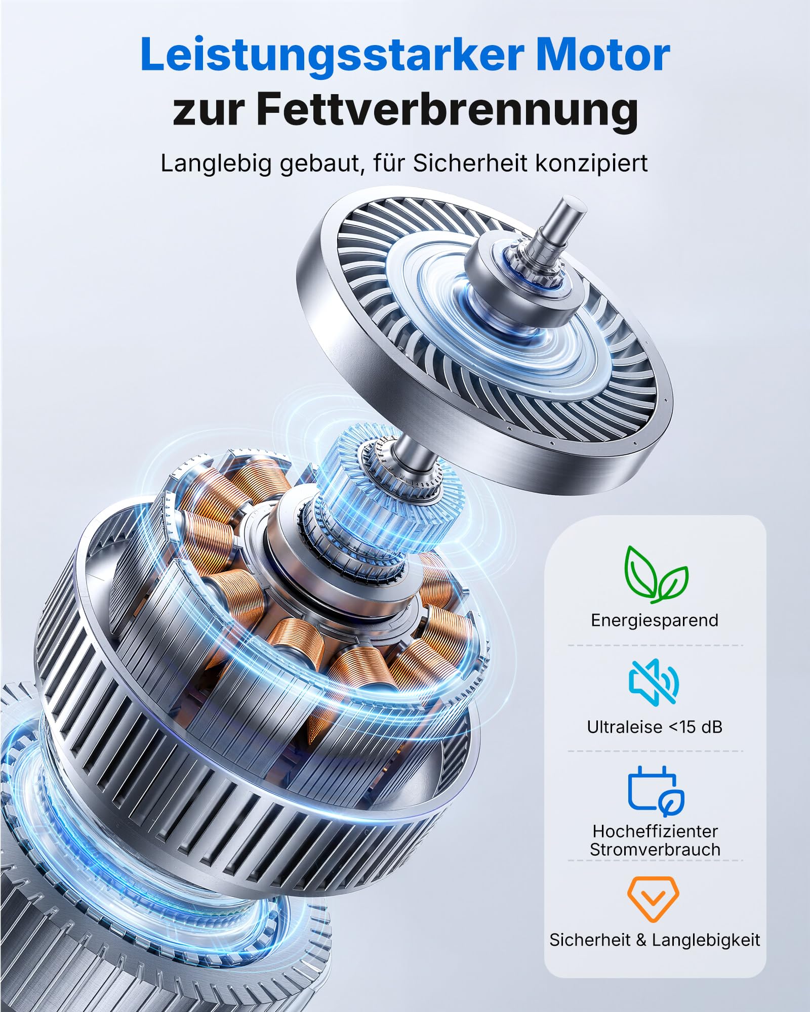 Mini Elliptical Trainer Elektrisch – 12 Stufen, Fernbedienung & Display, Schwarz