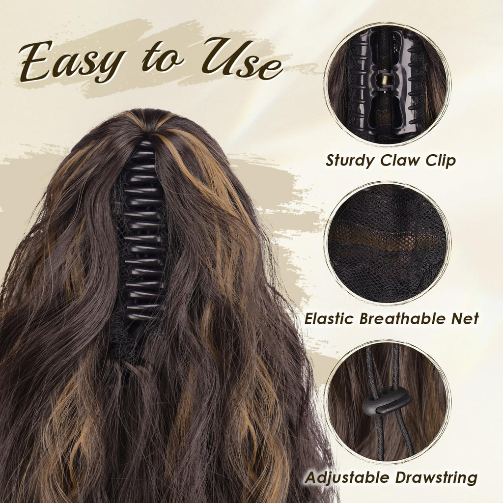 Pferdeschwanz Clip-in Haarverlängerung 65 cm