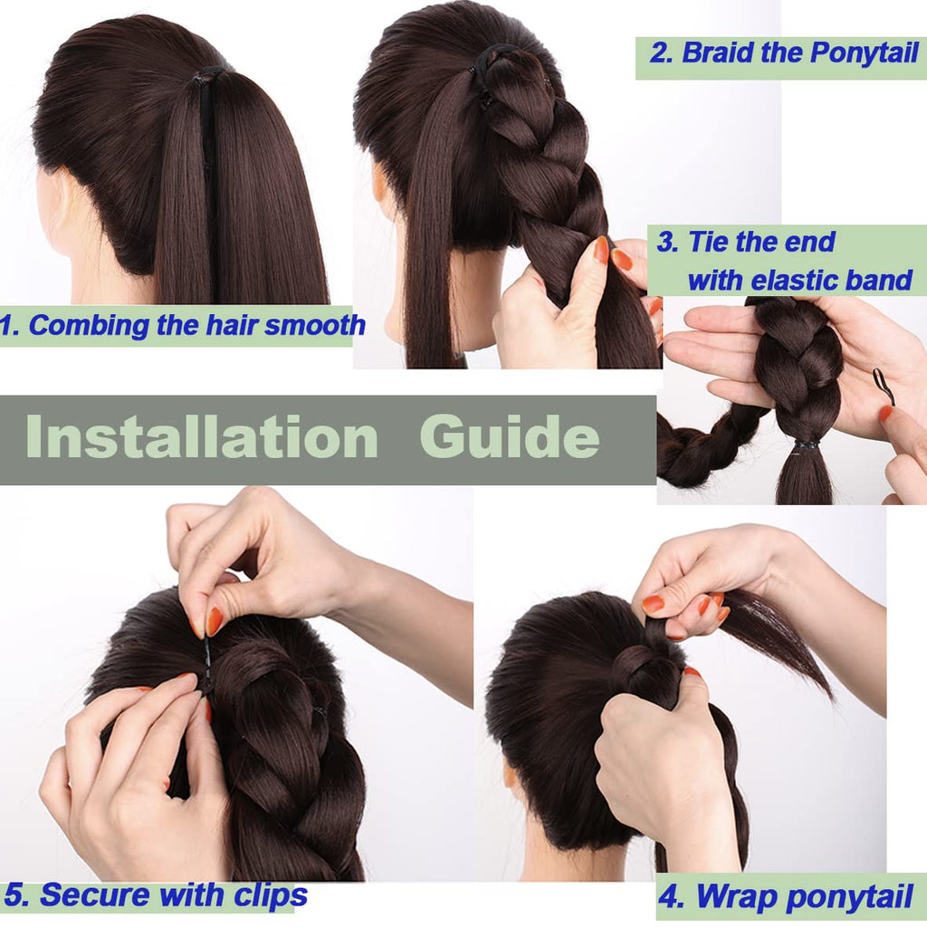 Pferdeschwanz Haarverlängerungen 34 Zoll