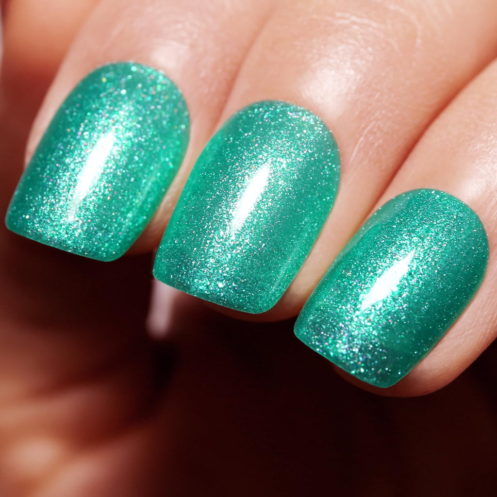 Glitzer-Gel-Nagellack – 15 ml Glitzergrün