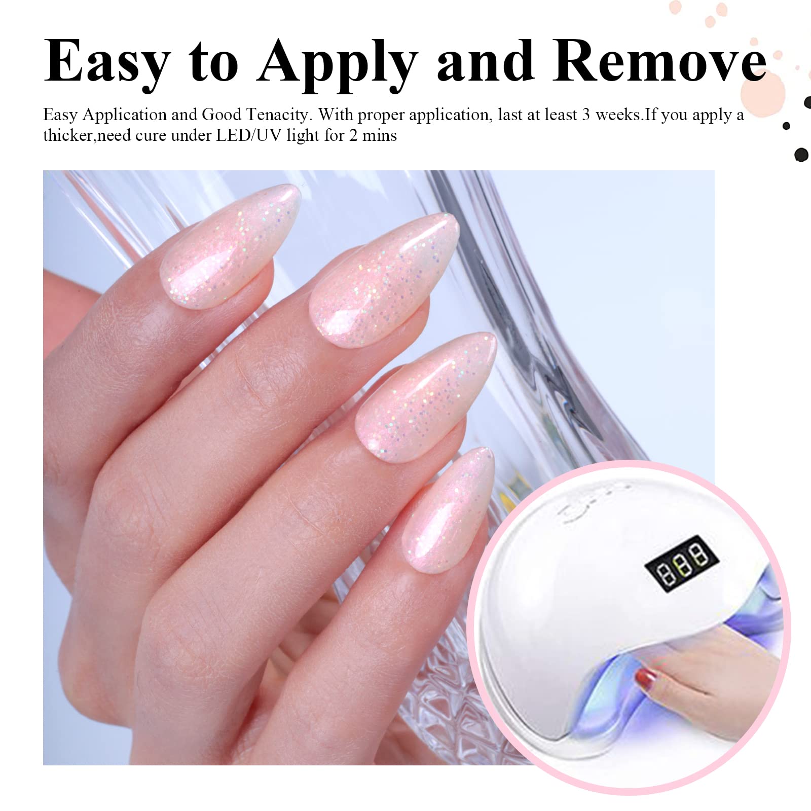 Glitzer-Gel-Nagellack – 15 ml