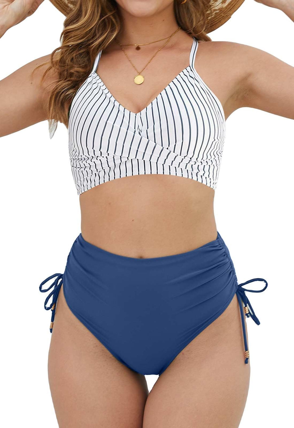 Hochtailliertes Bikini-Set Push-Up Zweiteilig
