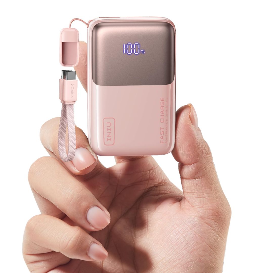 INIU Mini-Powerbank, 10.000 mAh, bis 45 W, PD 3.0, Weiß