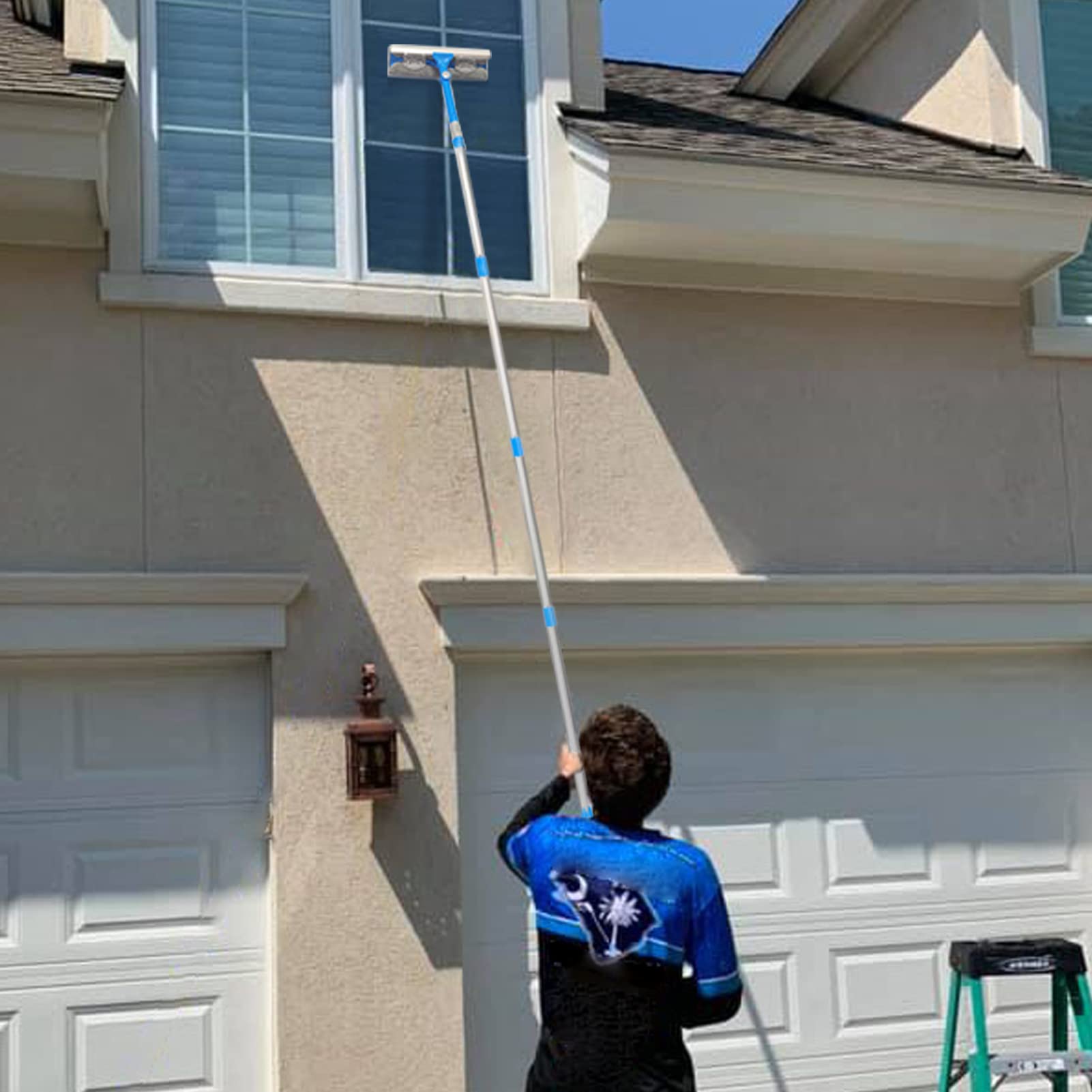 3-in-1 Teleskop-Fensterabzieher-Set mit 180°-Kopf
