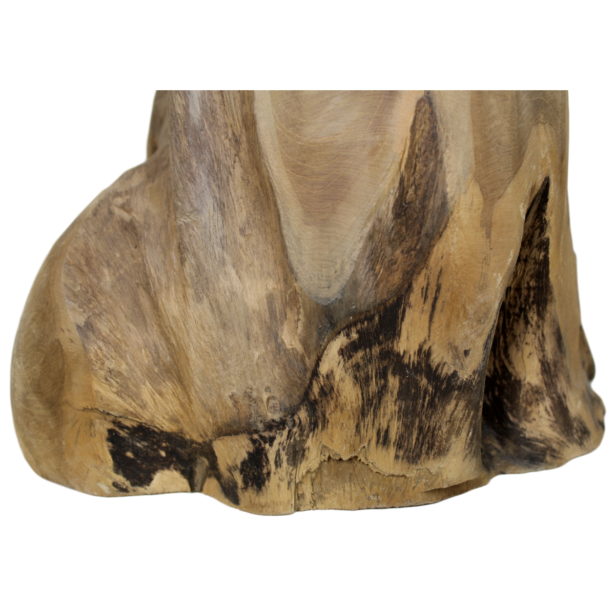 Hocker Root - ø40x41 - Natur - Teak