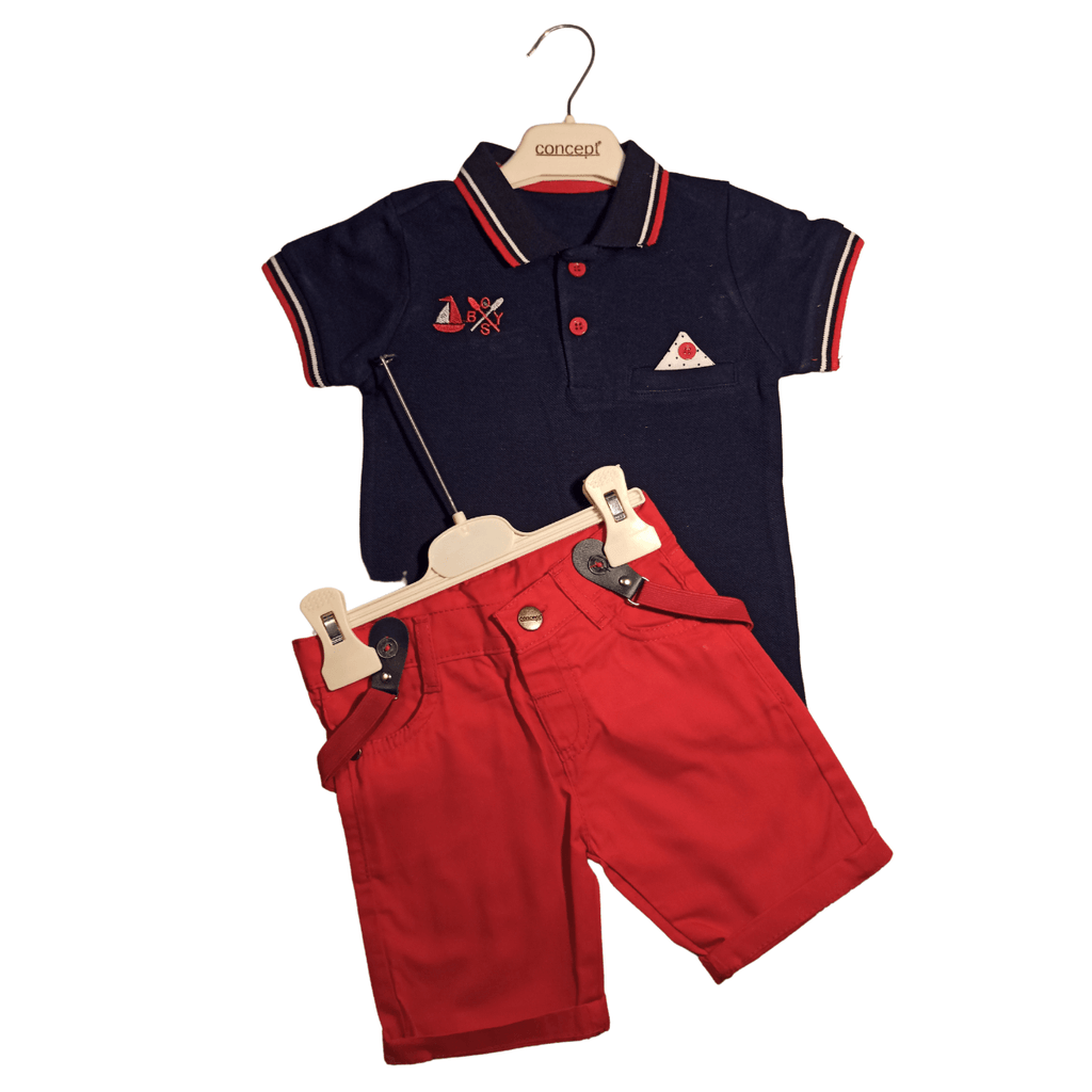 2-er Set Jung mit Hosenträger, Große 18/24 Monaten - widim.de