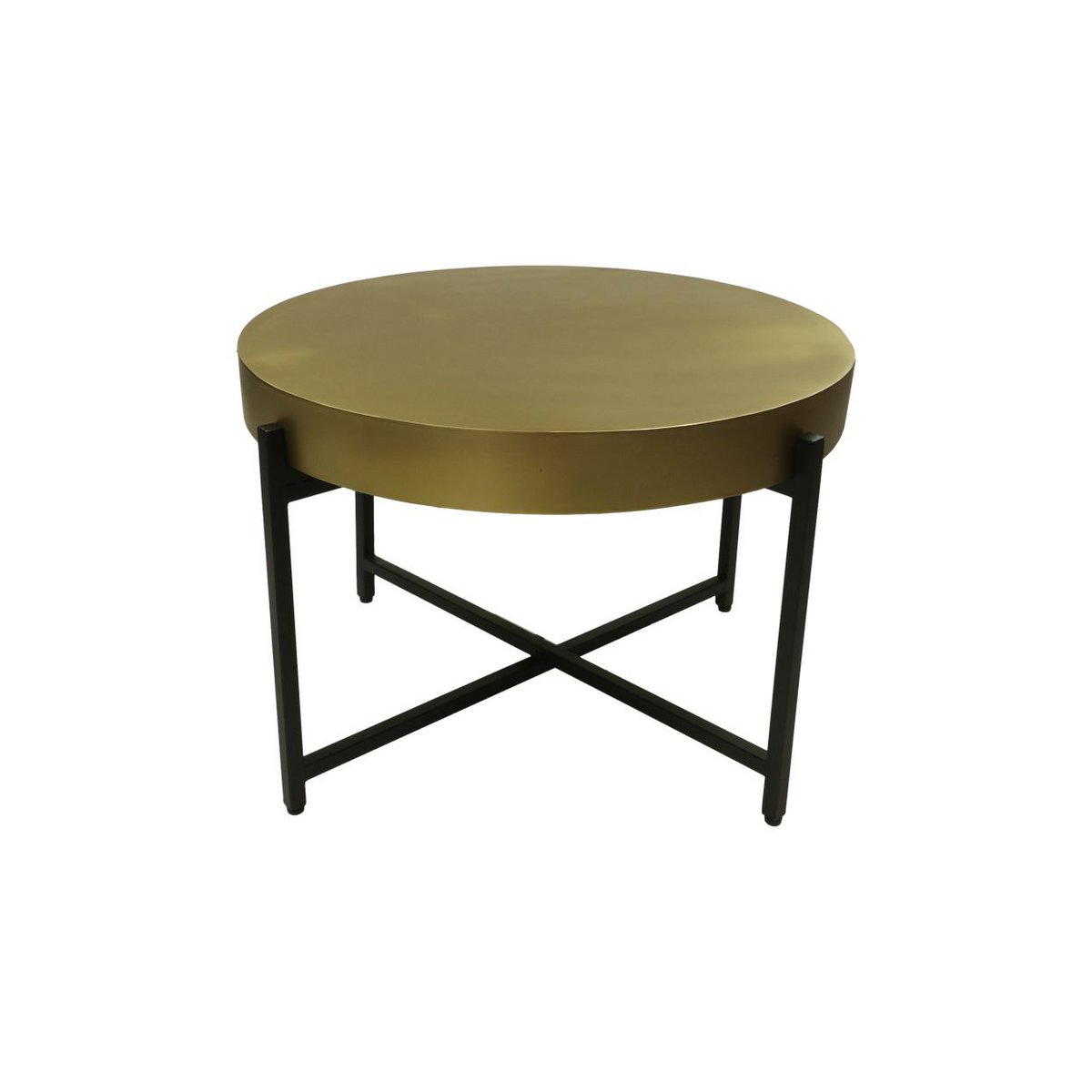 Couchtisch – ø70x50 – Gold/Schwarz – Metall