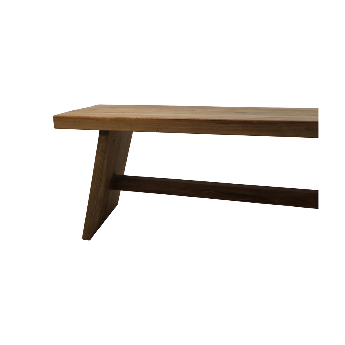 Hocker - 45 cm - recyceltes Teakholz