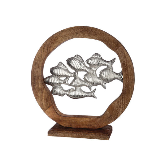 Holz Ring "Fischschwarm"