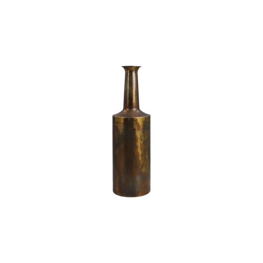 Vase Bergamo - ø17x55 - Messing Antikgold - Metall