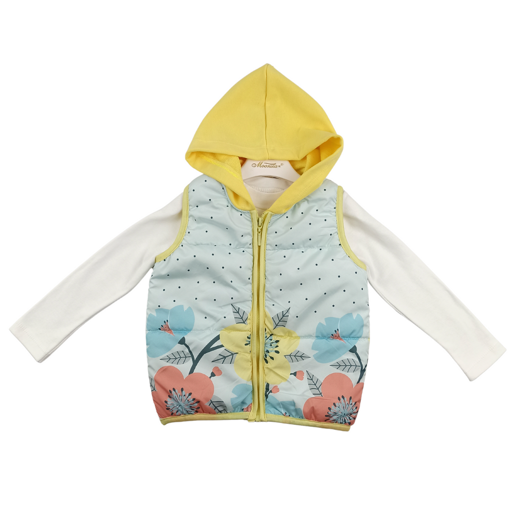 Mädchen 3-er Sportset mit Weste "Garden G", Große 92/110