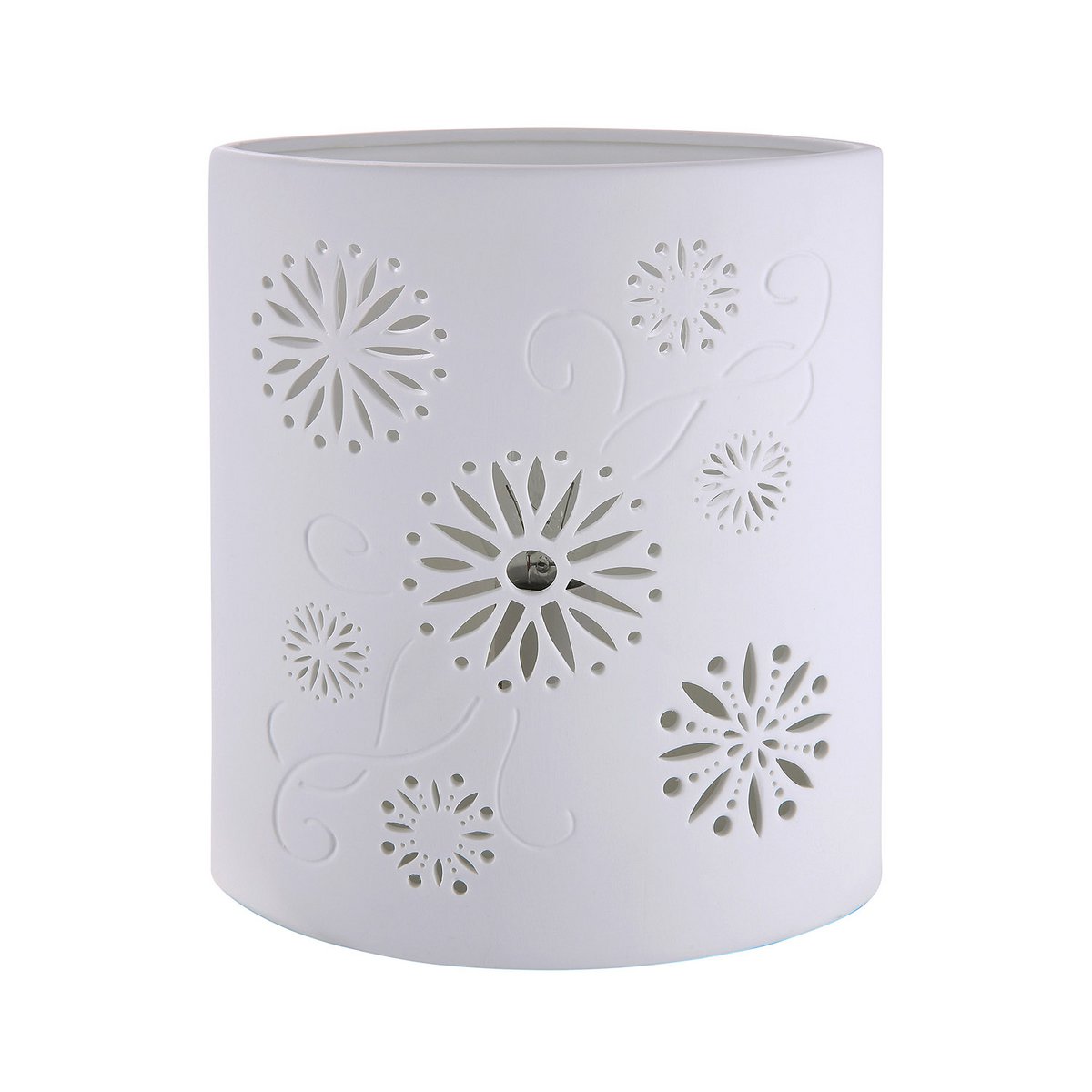 Porzellan Lampe Ellipse "Florale"