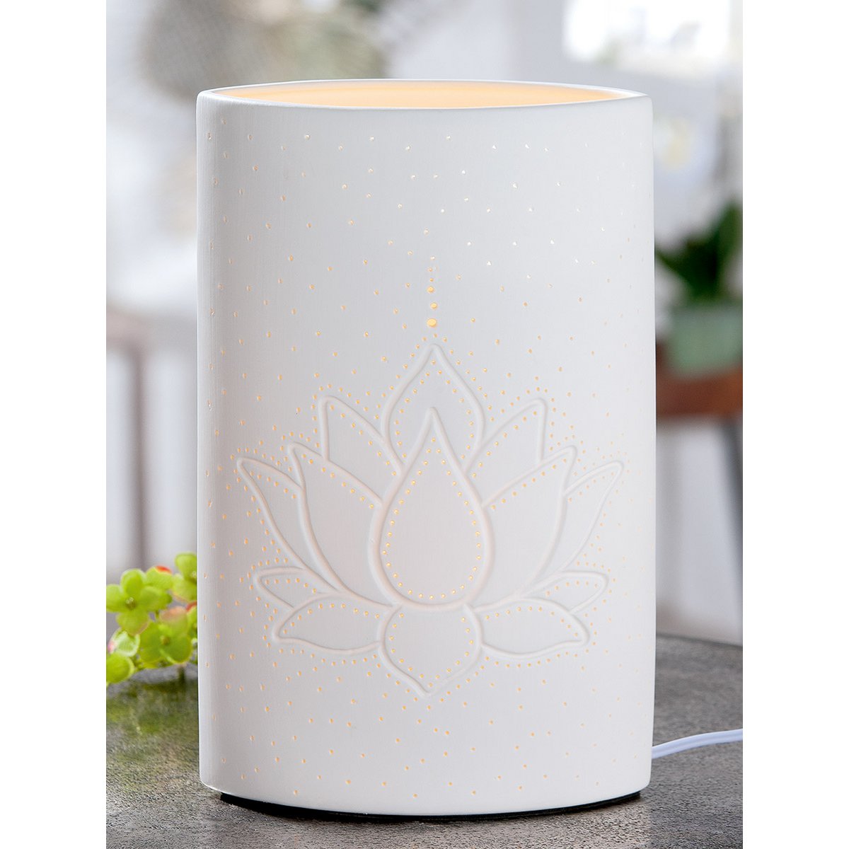 Porzellan Lampe "Lotus"