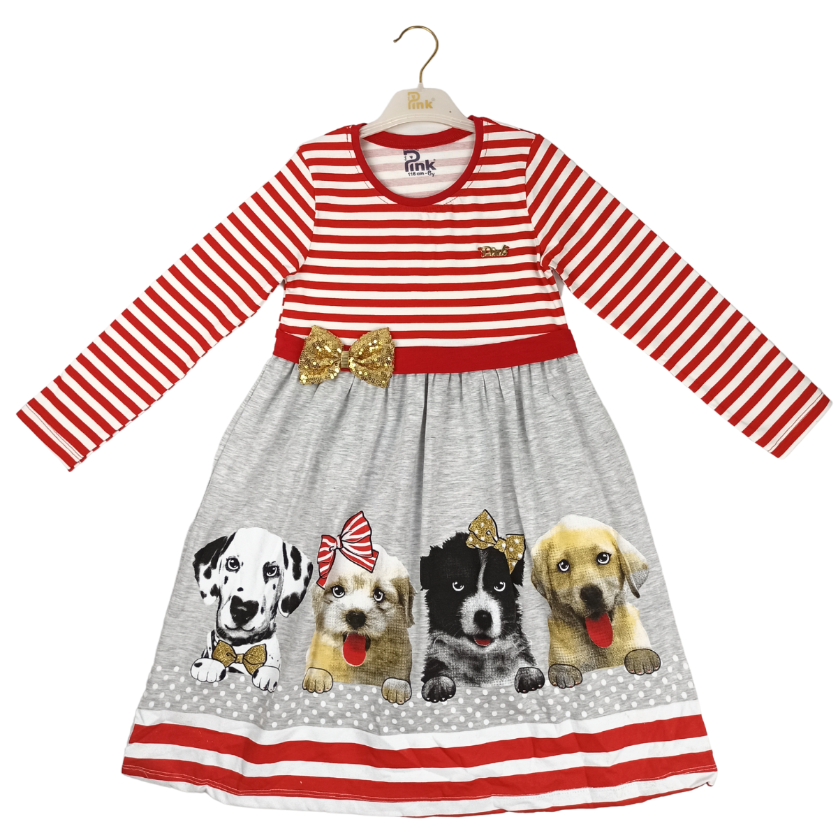 Kleid "Hunde", Große 98/116