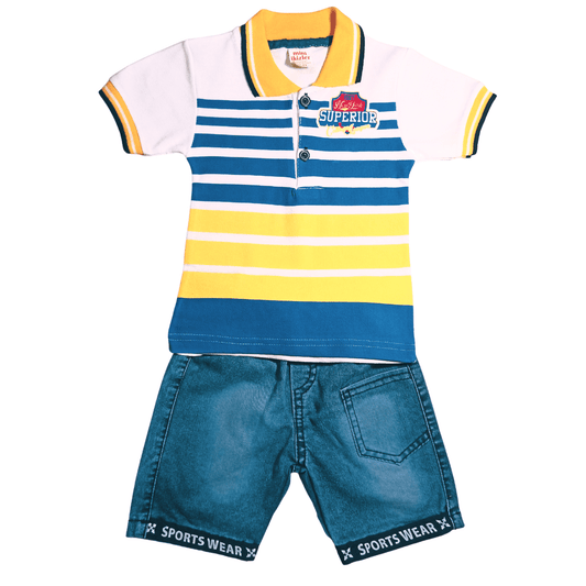 2-er Set Jungs Shorts mit Polo-Shirt, 1/3 Jahre - widim.de