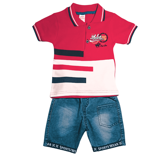 2-er Set Jungs Shorts mit Polo-Shirt, Große 1/3 Jahren - widim.de