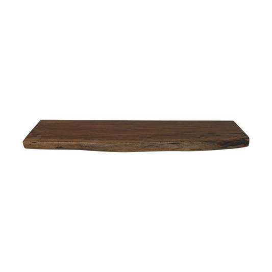 Wandregal Live Edge – 90x20x4 cm – Akazie/Eisen