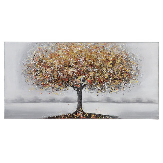 Holz/Leinen Bild Gemälde Baum "Pomposa"