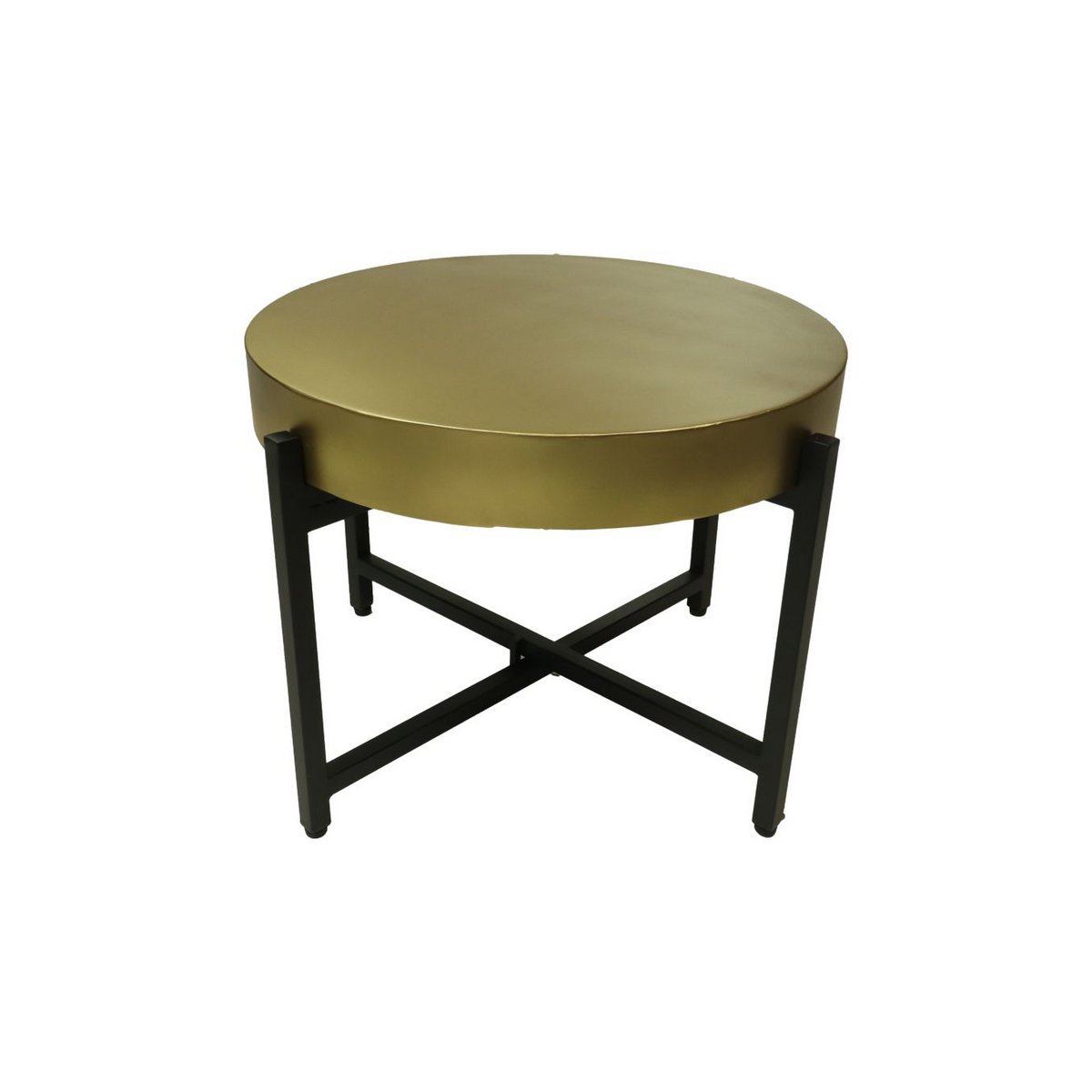 Couchtisch – ø50x40 – Gold/Schwarz – Metall