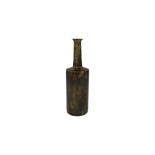 Vase Bergamo Medium - ø20x65 - Messing Antikgold - Metall