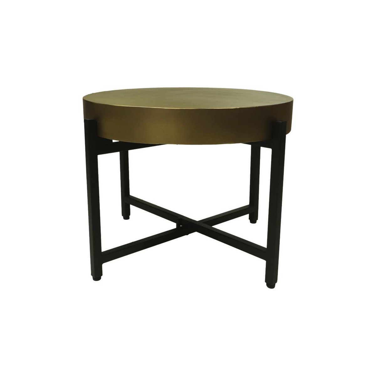 Couchtisch – ø50x40 – Gold/Schwarz – Metall